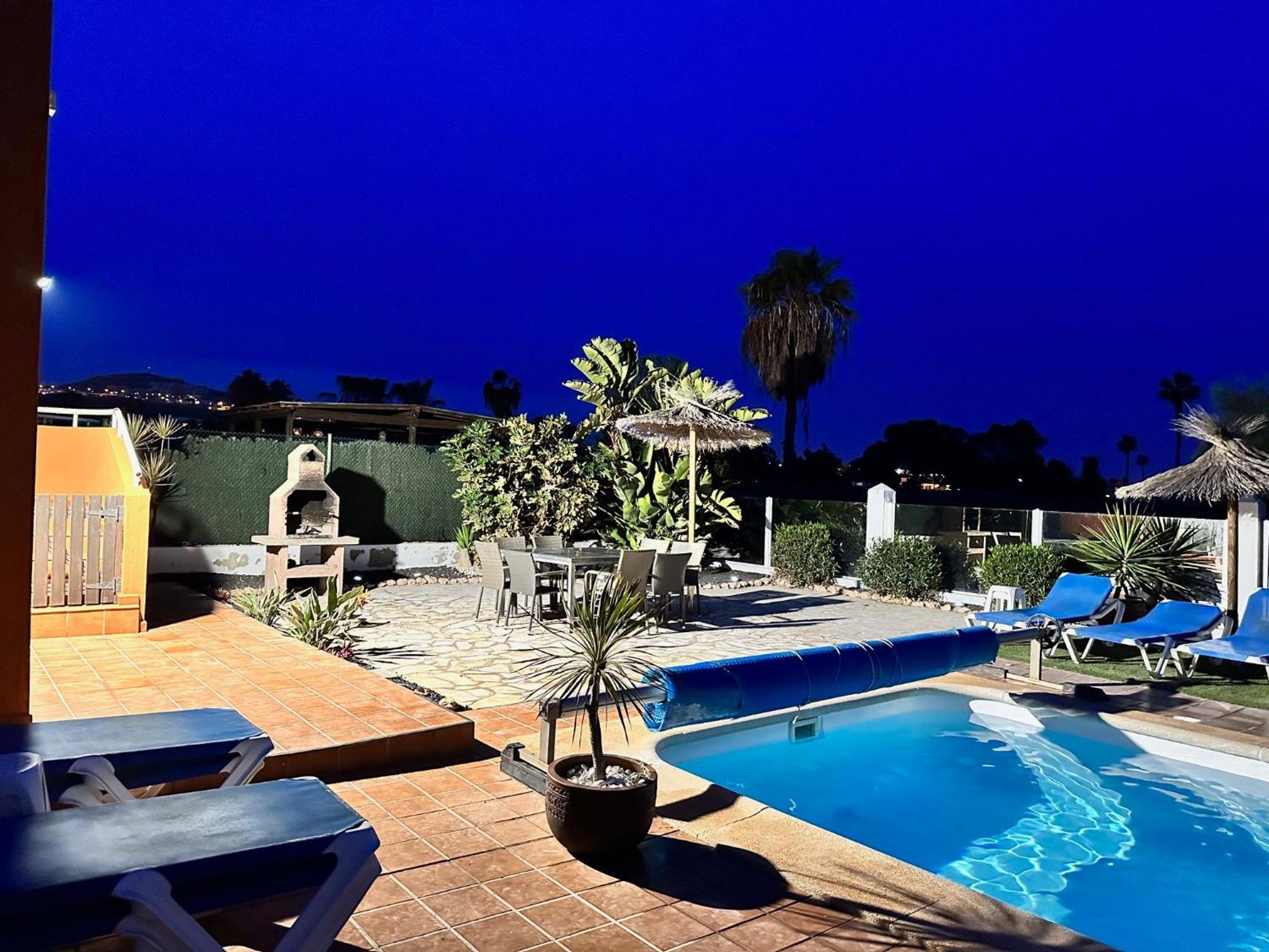 Villa Casa Piedra, Luxury Family Front Line Golf, Hot Tub,Pool Table, 8 Pers, Caleta de Fuste Exterior foto